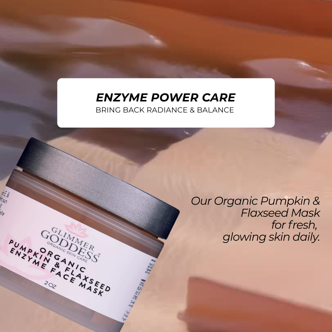 Organic pumpkin enzyme face mask jar showing natural creamy texture for skin brightening and tightening — view 4