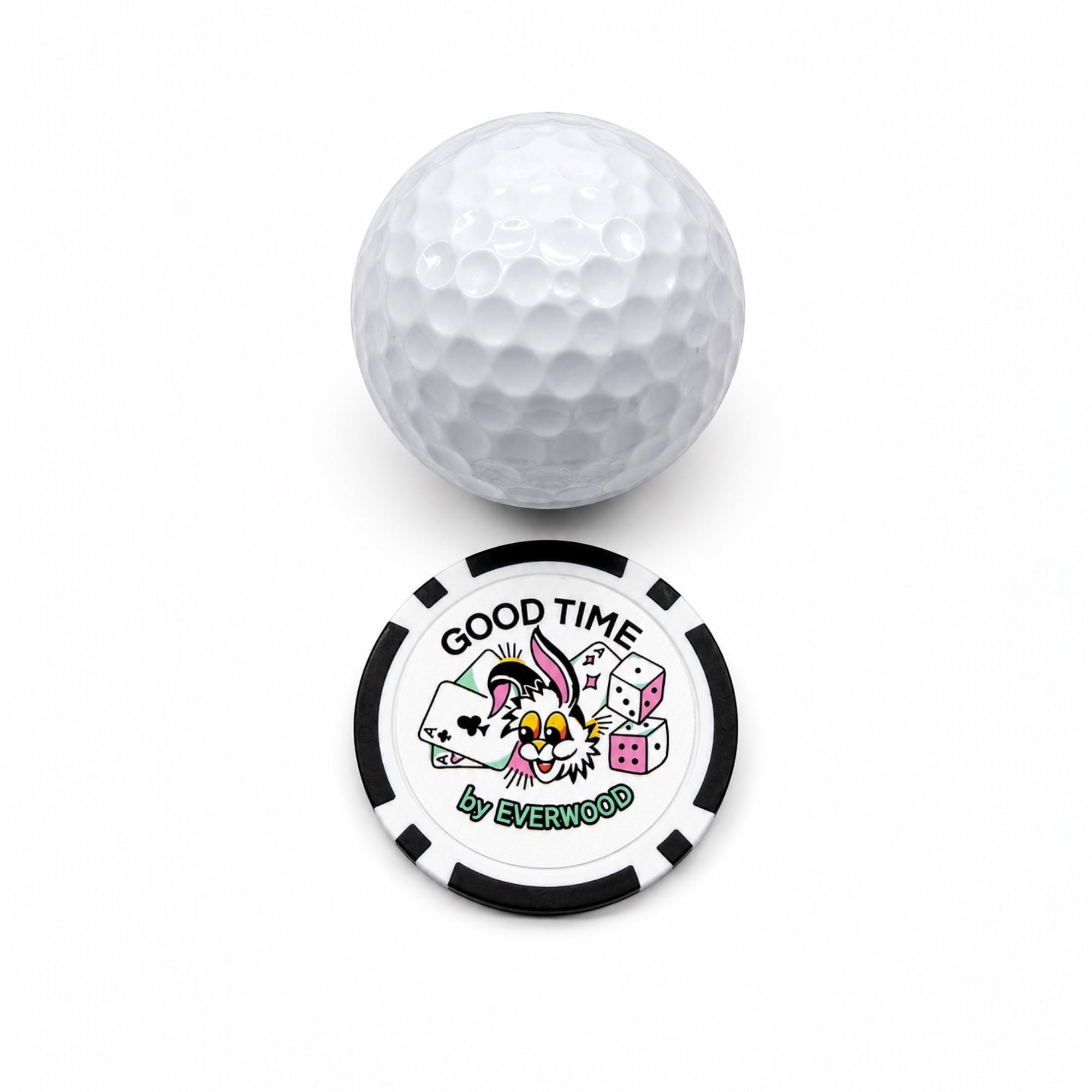 Premium golf ball marker poker chip with vibrant casino artwork and durable lightweight design — view 2