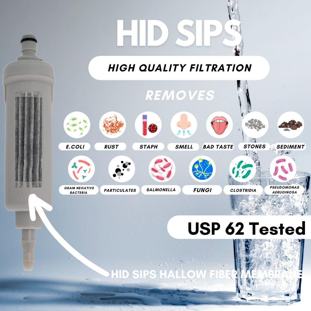 Compact matte desktop water dispenser and mini fridge combo with filtration system and tubing — view 4