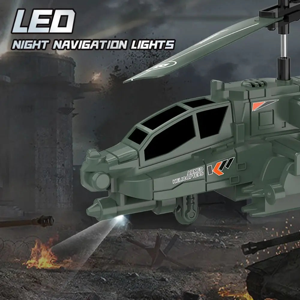 Green USB rechargeable mini RC helicopter toy with remote control and charging cable — view 5