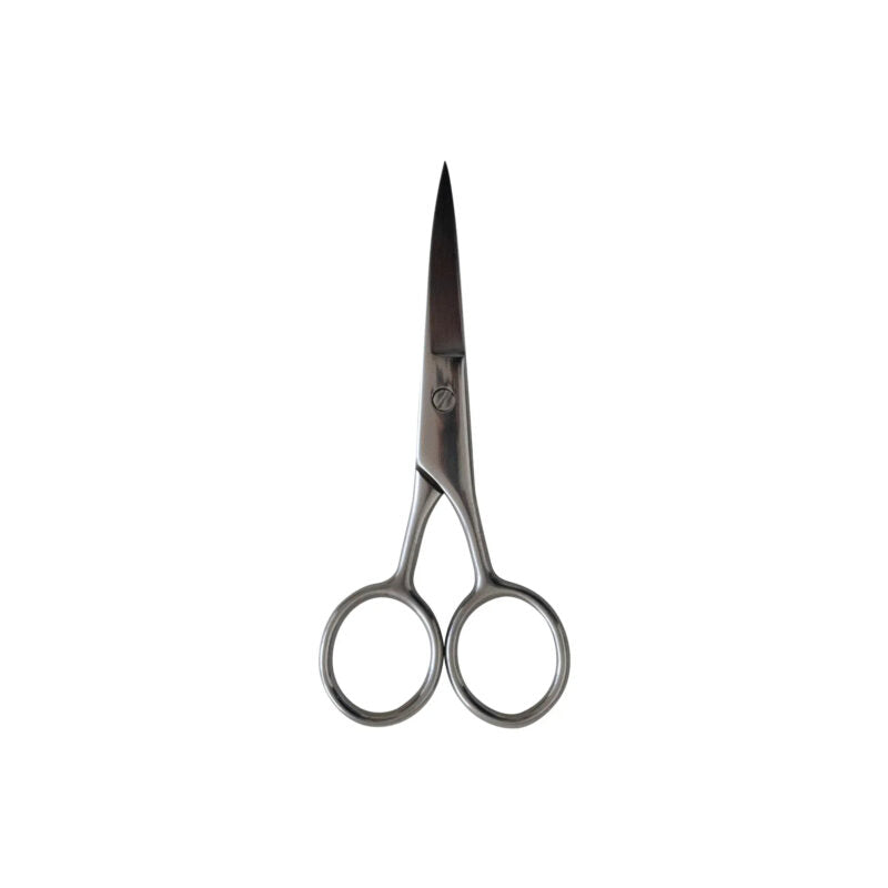 All-in-one men's grooming kit featuring stainless steel scissors, nylon comb, and bamboo beard brush — view 5