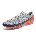 Turf football boots with durable PU upper and rubber outsole for indoor and outdoor soccer
