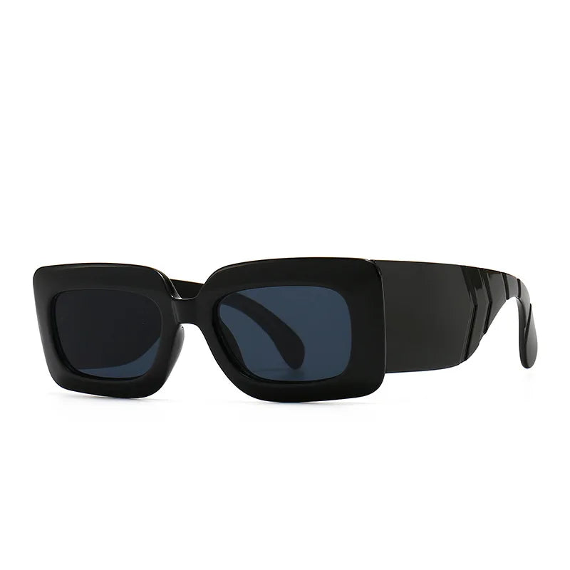 Fierce Snakeskin Square Sunglasses-3