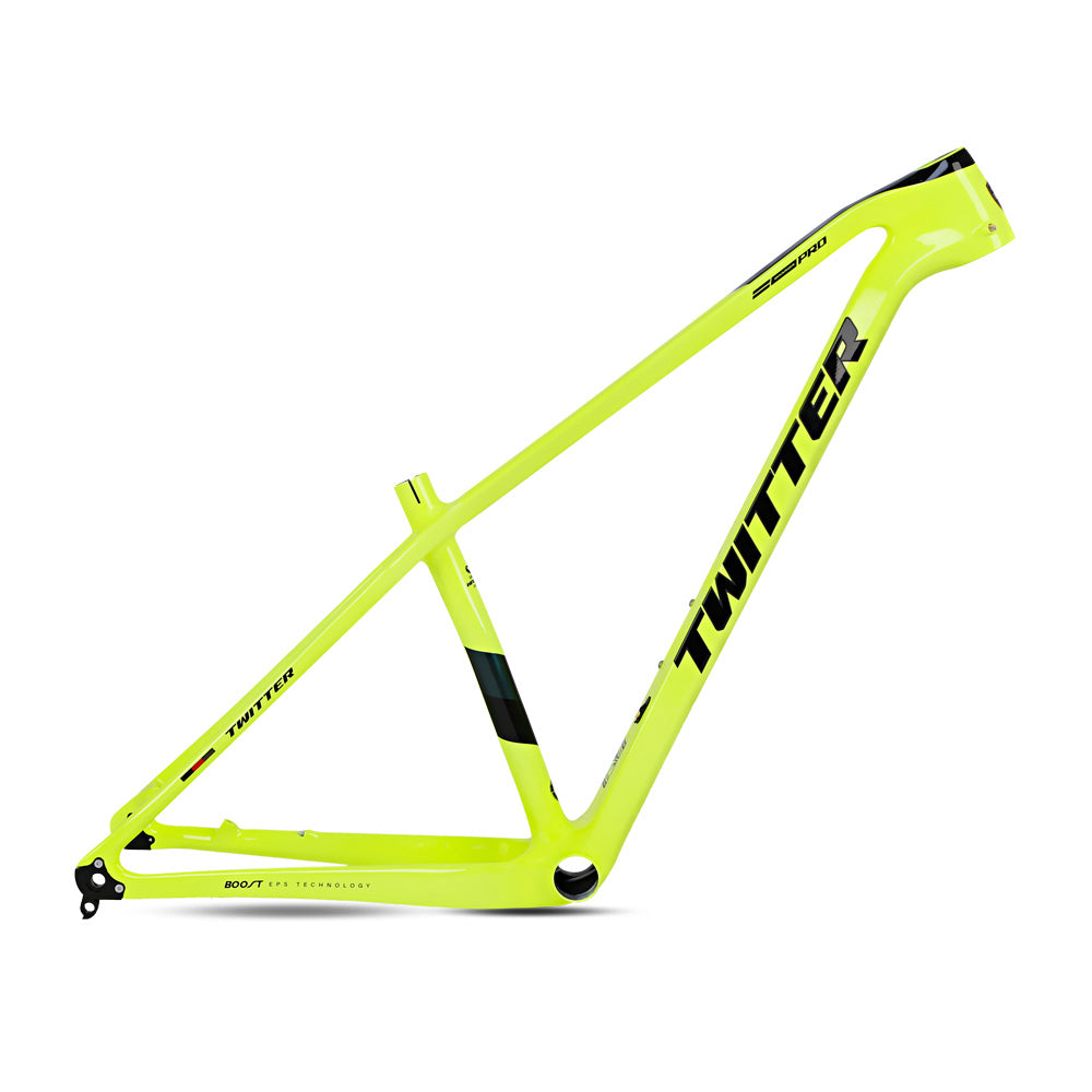 TWITTER WARRIOR Pro Carbon MTB Frame – T900 Mix, 29"/27.5", XC Racing, Gloss+UV Decals-3