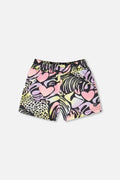 French Terry Shorts Black Multicolor-0