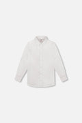 Button Down Long Sleeve Shirt White-0