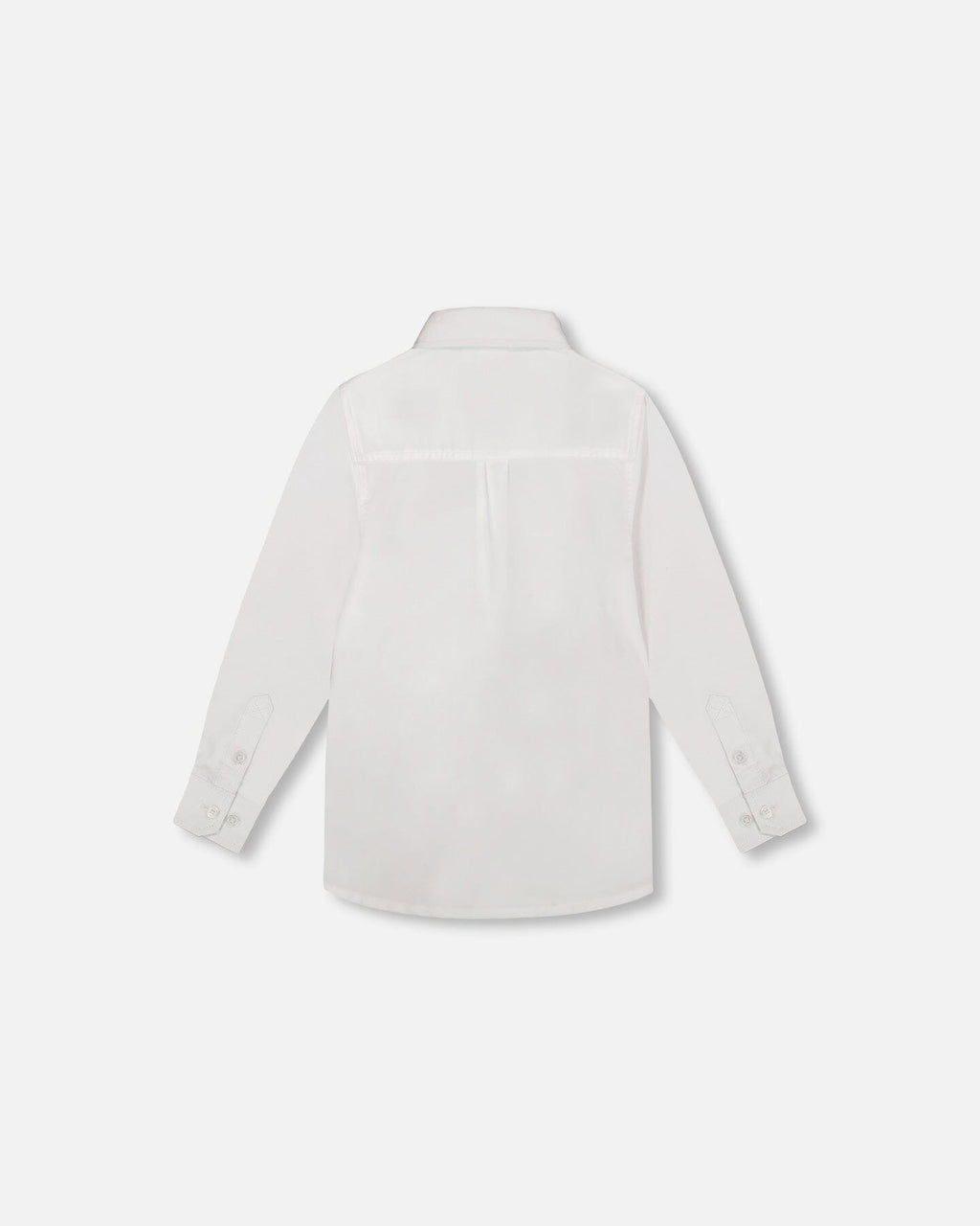Button Down Long Sleeve Shirt White-2