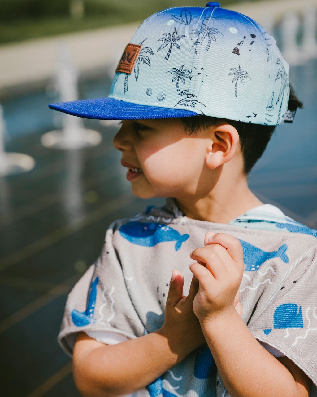 Cap Blue Beach Print-1