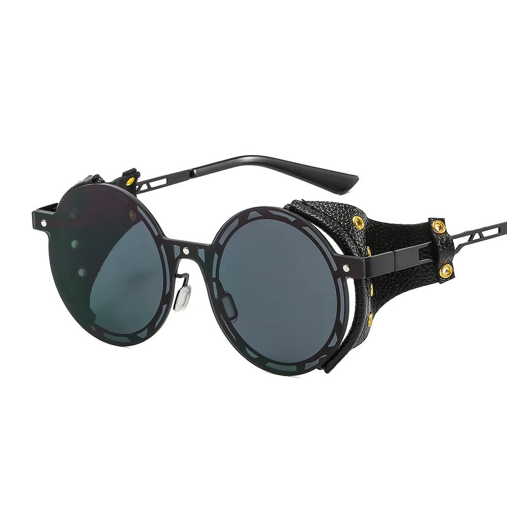 Audacious Round Oversized Sunglasses-2