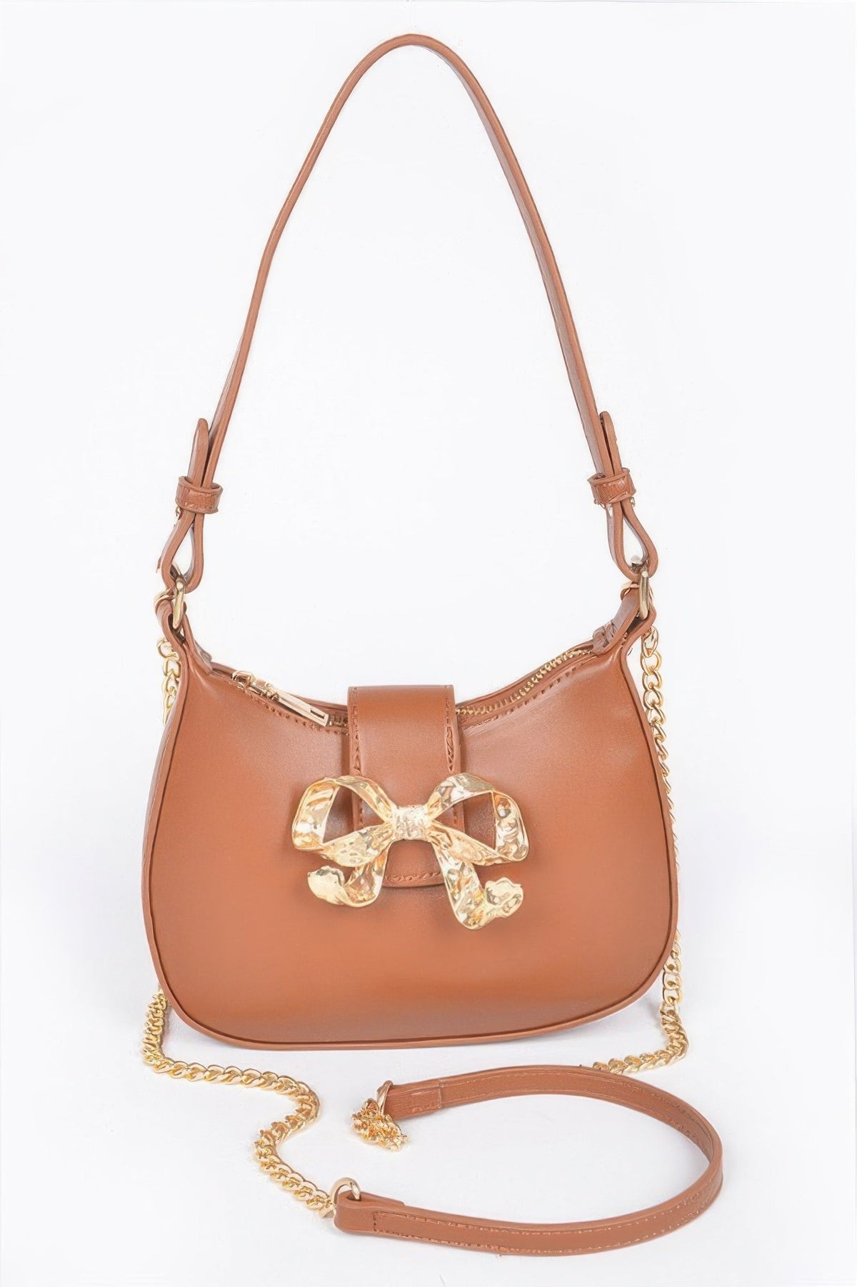 HANDBAG NOLITA Vegan Leather Small Hobo Metal Ribbon – BYMANYC ® New York-6