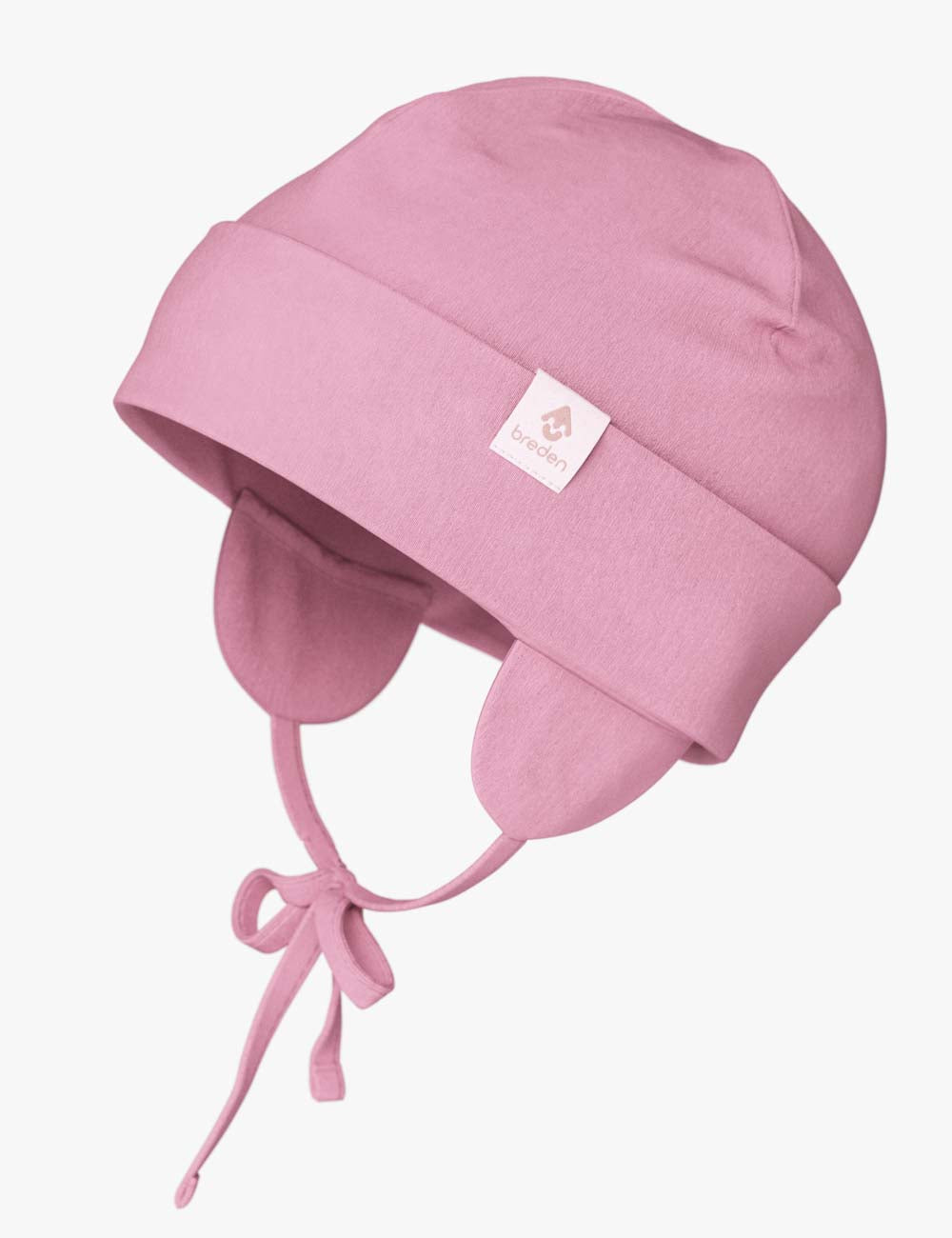 Happy baby spring and autumn hat with secure under chin tie strings and windproof quadruple layered brim — view 4
