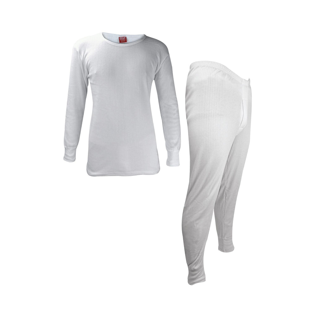 Men's thermal underwear set featuring a long sleeve top and long johns in charcoal grey — view 5