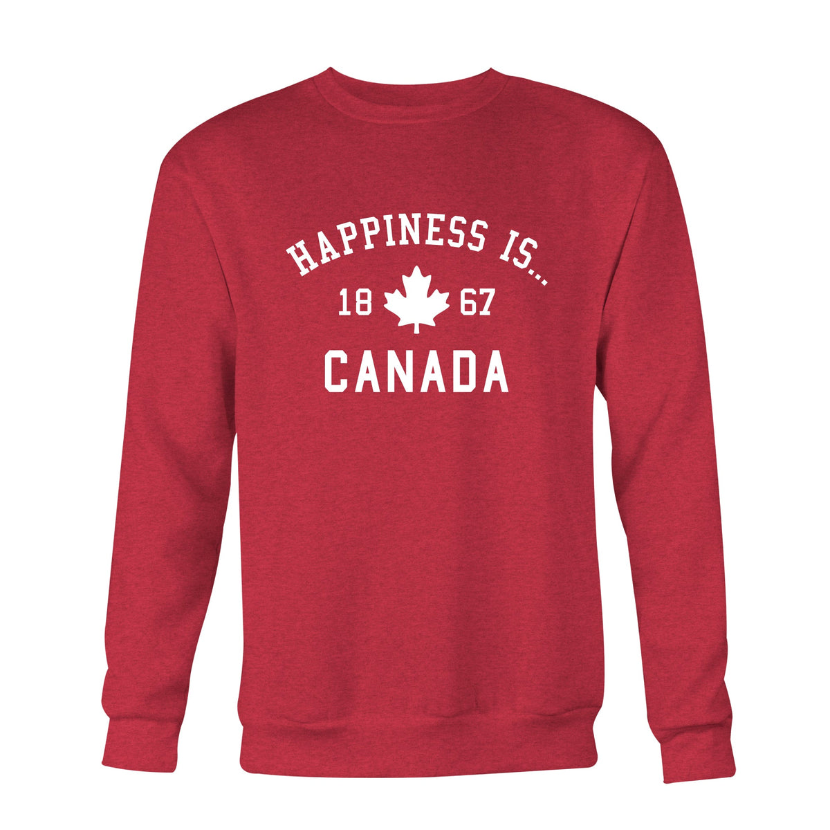 Men’s Canada 1867 Crew Sweatshirt, Chili-0