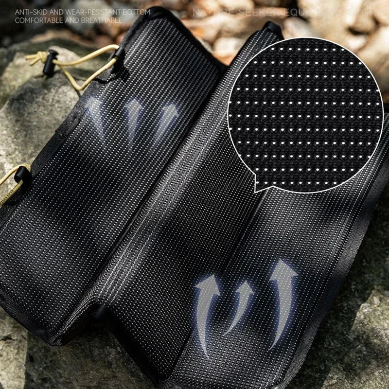 Portable waterproof camping mat unfolded and folded lightweight durable fiber ground pad for hiking — view 3