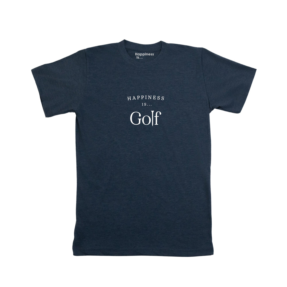 Men's Golf T-Shirt, Heather Navy-0