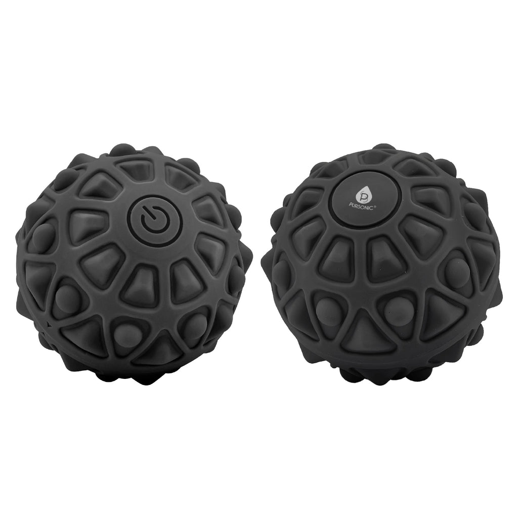 Vibrating massage ball with textured surface for deep tissue relief and post workout muscle recovery — view 4