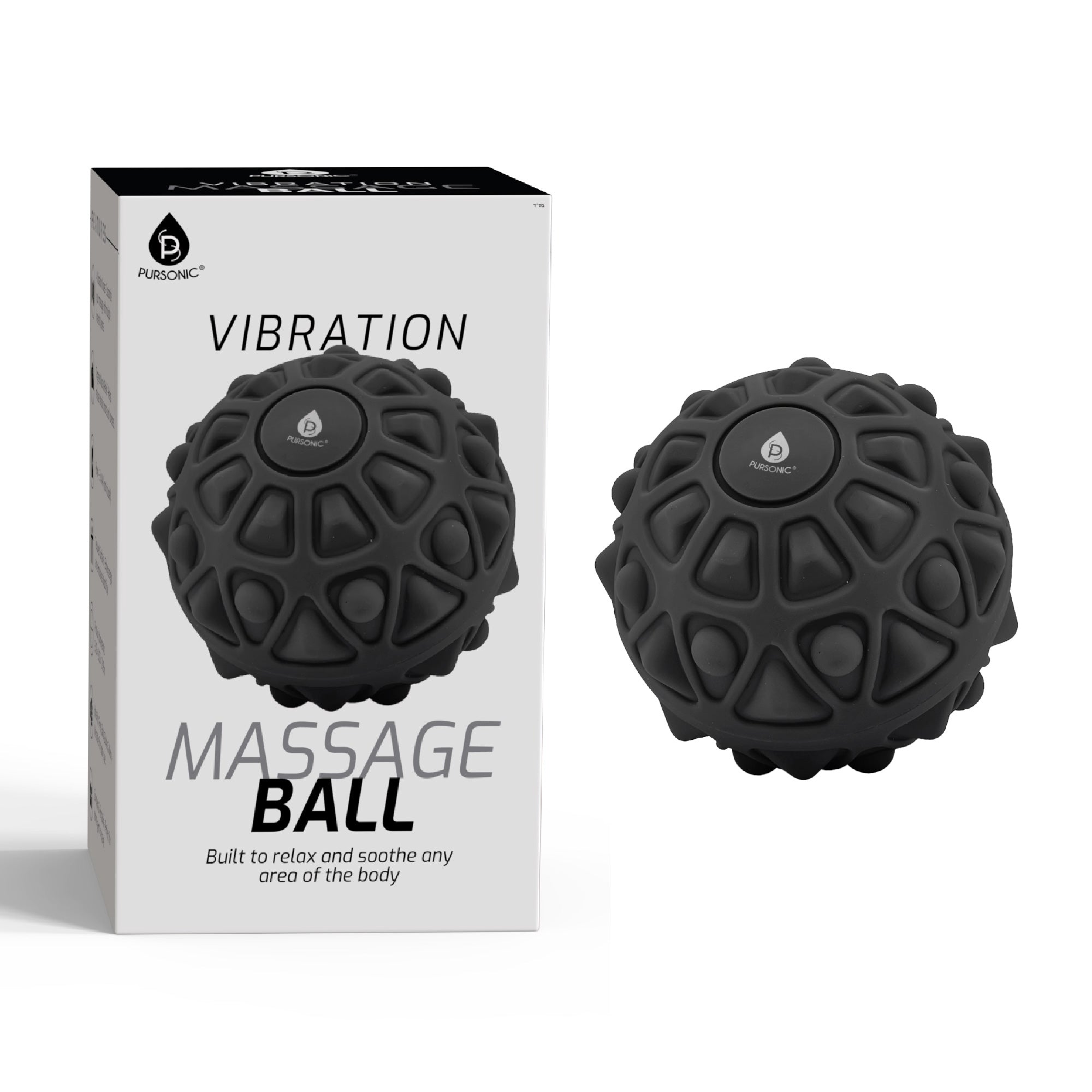 3-speed massage gun and textured vibrating massage ball bundle with interchangeable attachment heads — view 4
