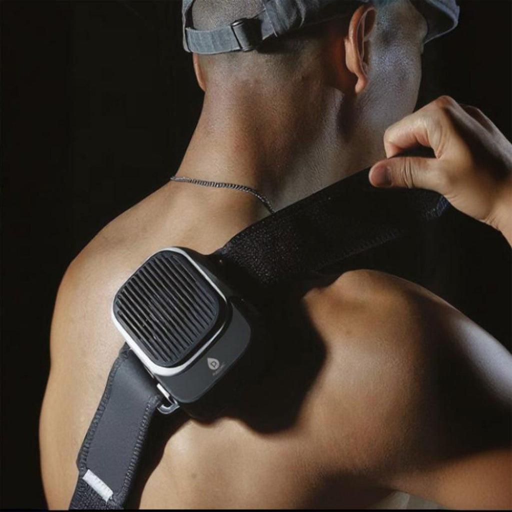 Ultimate muscle recovery duo featuring a cordless deep tissue massage gun and hot cold therapy device — view 4