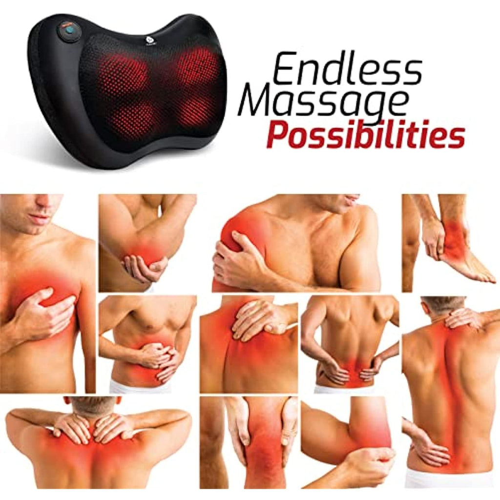 Ultimate wellness bundle with 14 essential oils, shiatsu neck massager, and cordless percussion massage gun — view 3