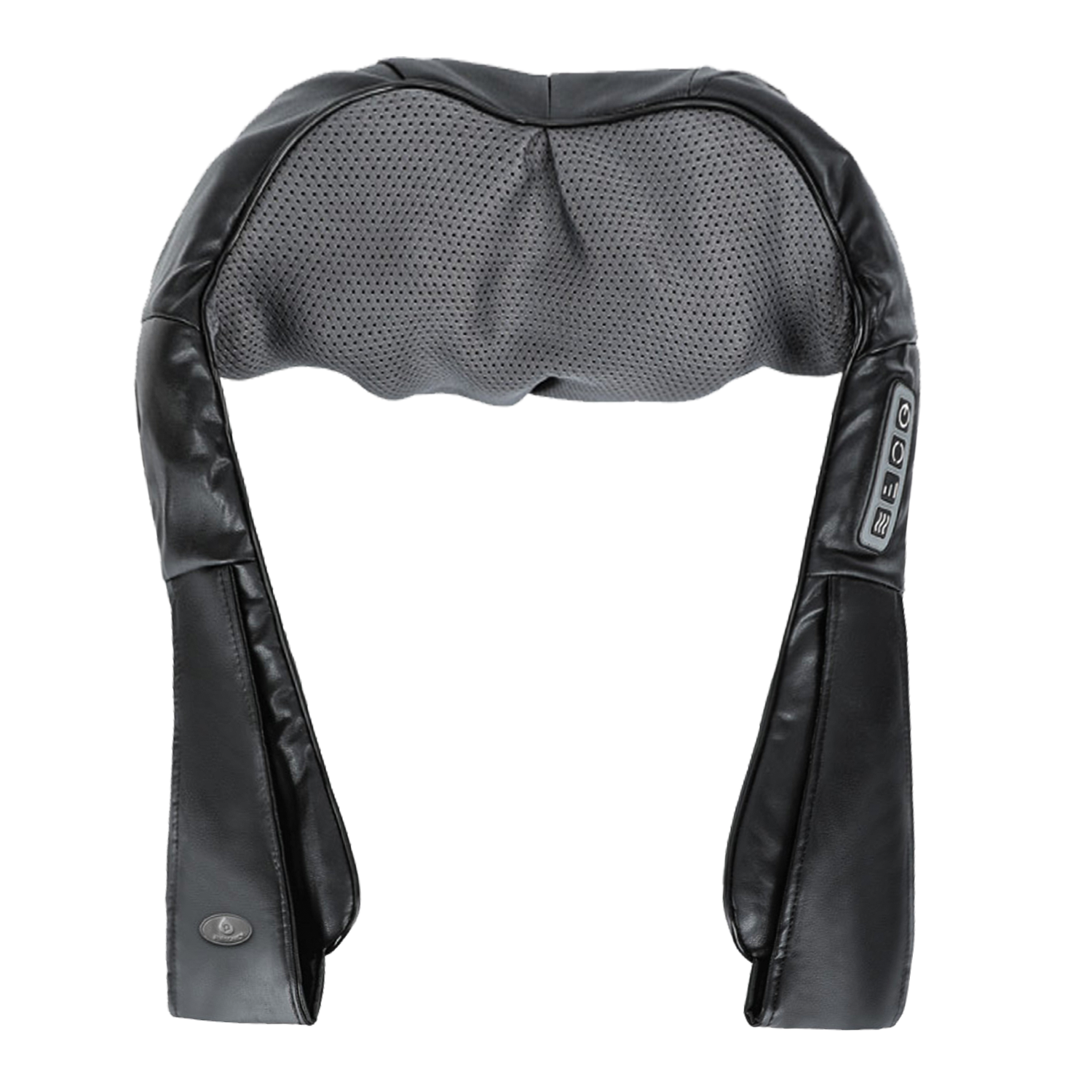 Pursonic 3D shiatsu back and neck massager with ergonomic arm straps and breathable mesh fabric