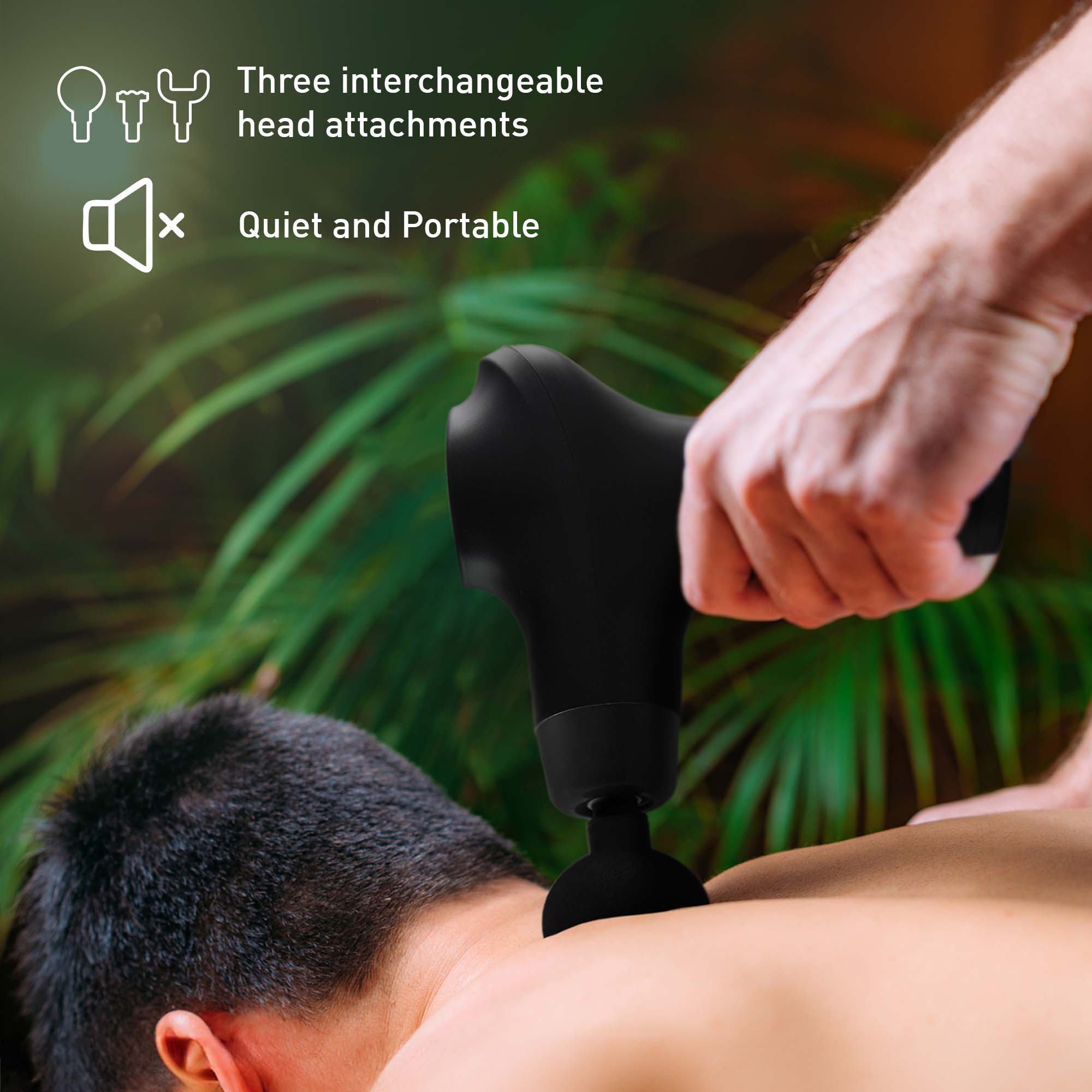 Head-to-toe relaxation bundle featuring a cordless massage gun, folding foot spa, and ergonomic neck stretcher — view 3