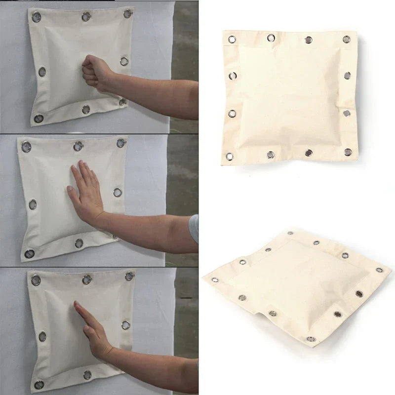 Square wall-mounted fabric punching pad for boxing and martial arts home training — view 2