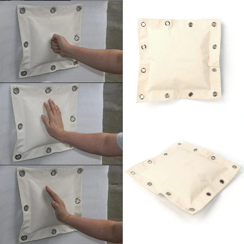Wall-mounted boxing punching pad made of durable fabric measuring 40x40 cm for martial arts training — view 2