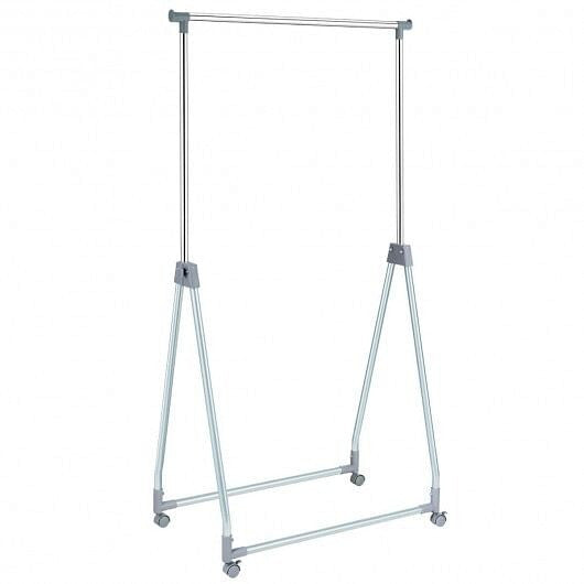 Extendable Foldable Heavy Duty Clothing Coat Rack Stand with Hanging Rod
