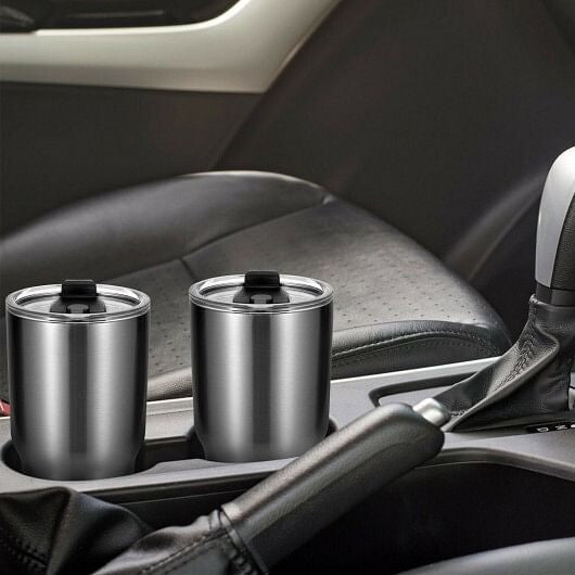 30oz stainless steel double-walled insulated tumbler cup with spill-resistant lid for hot and cold drinks — view 2