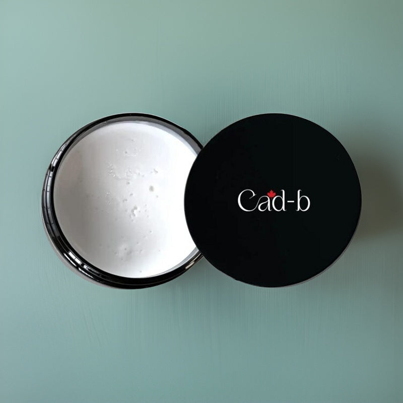 Matte finish medium hold hair clay for men in a jar with natural styling oils