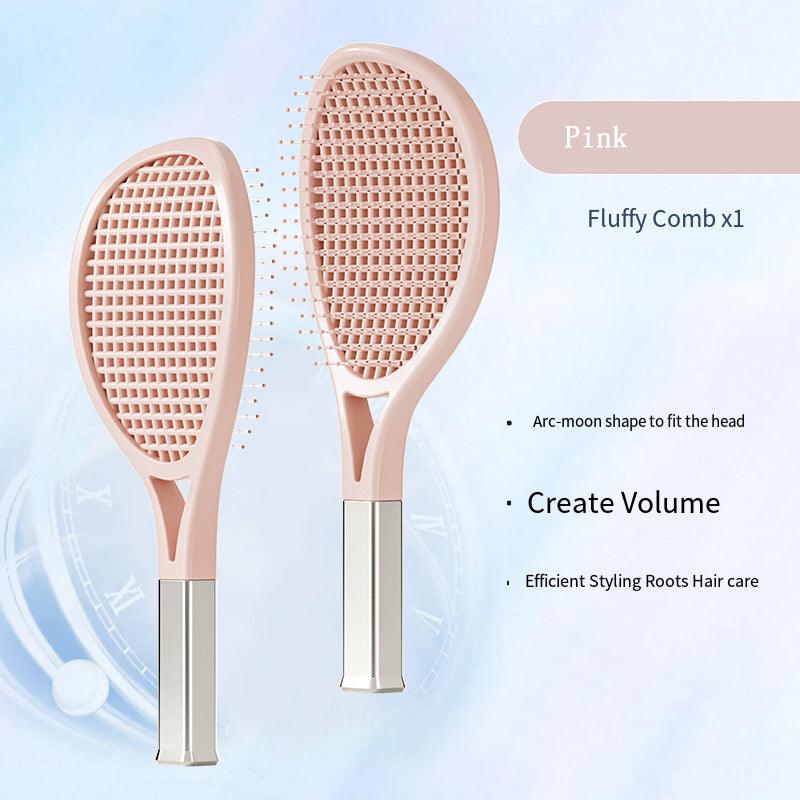 Large curved vented hairbrush detangling comb for fast styling and scalp massage. — view 2