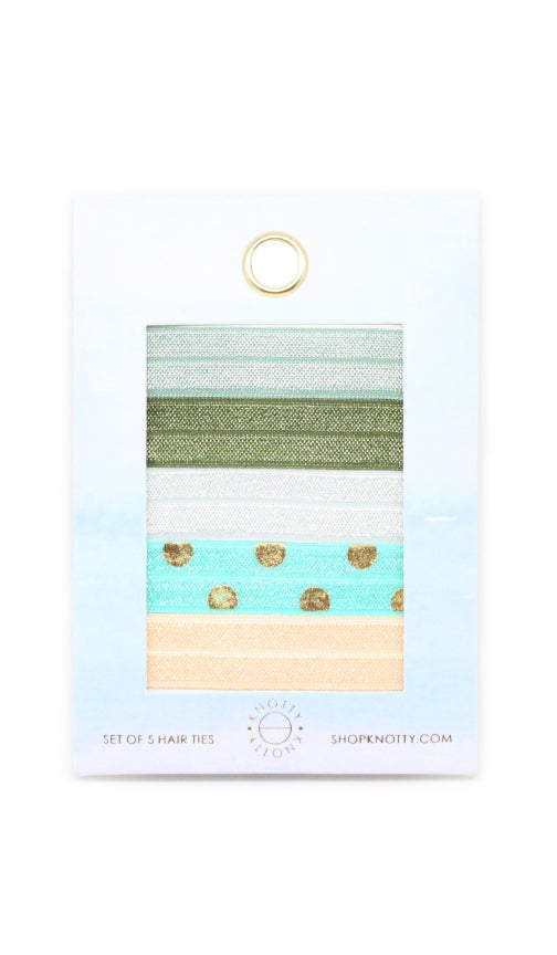 Lime Mint | 5-Pack Hair Tie Envelope-0