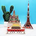Handcrafted 3D puzzle educational toy made of premium paper pieces for cognitive child development