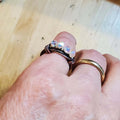 Handmade Copper Multi Wire Wrapped Super Sparkly Bling Ring-0