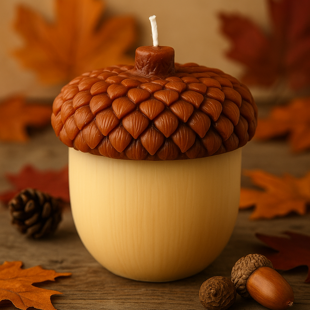 Acorn Sculpture Candle-4