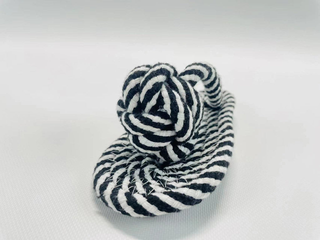 Slipper rope dog toy crafted from woven cotton in vibrant colors for interactive pet playtime — view 5