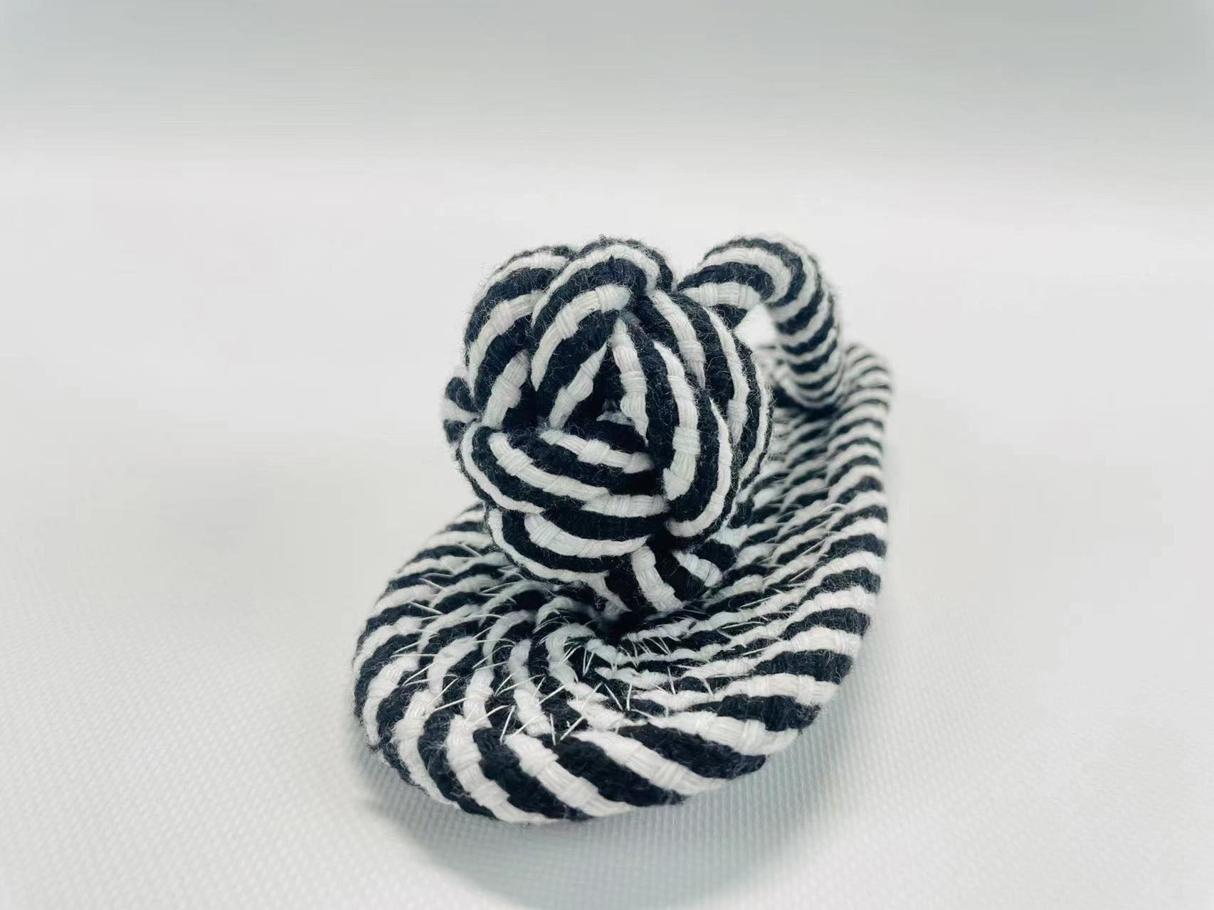 Slipper rope dog toy crafted from woven cotton in vibrant colors for interactive pet playtime — view 5