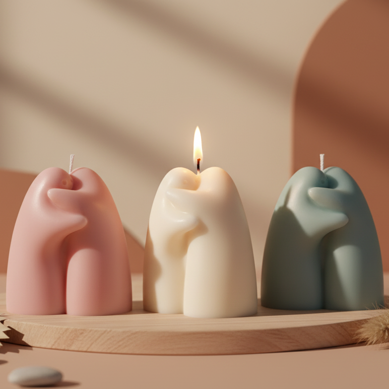 Emotional Support Candle | Sculptural Soy Wax Comfort Gift