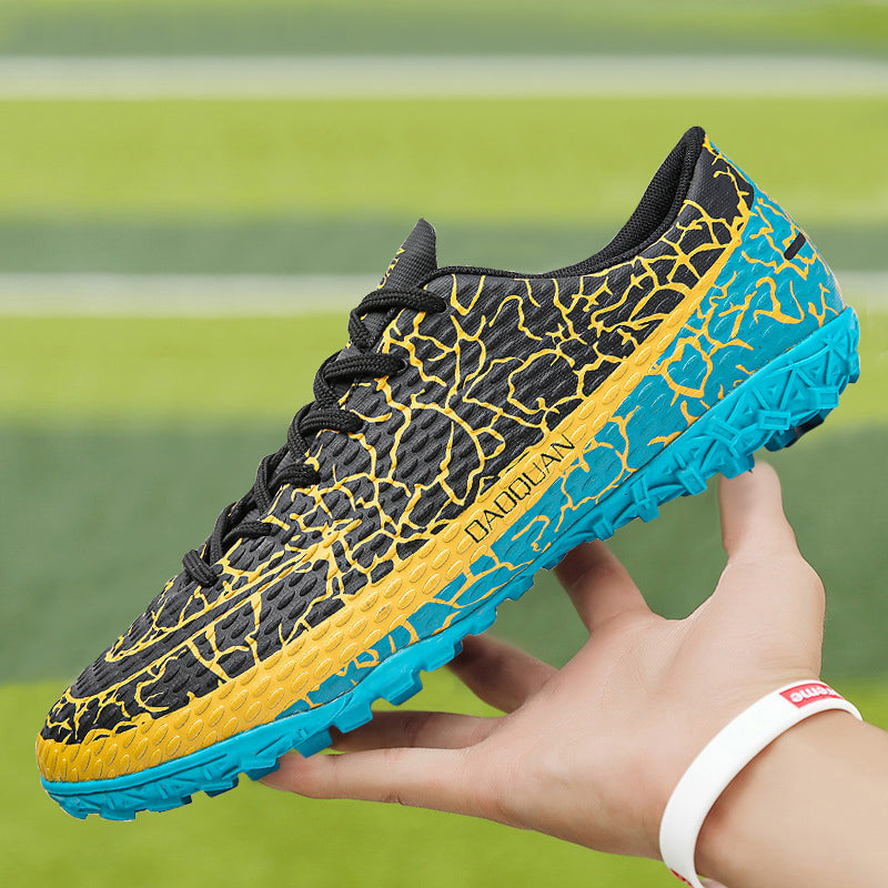 Turf football boots with durable PU upper and rubber outsole for indoor and outdoor soccer — view 3