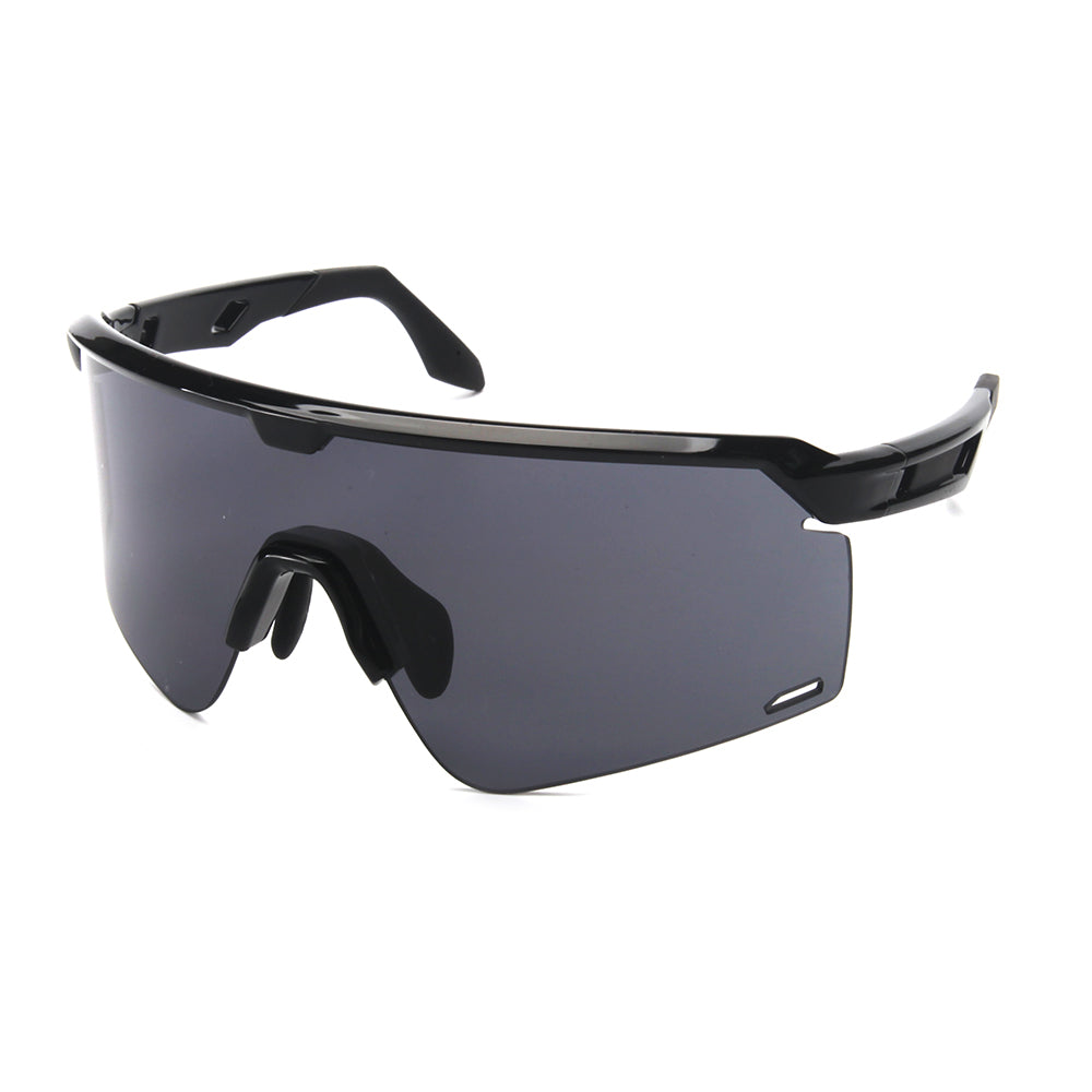 UV400 sports sunglasses with lightweight TR90 frame and impact resistant PC lenses for outdoor activities — view 4