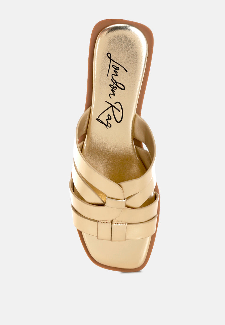 Hebal Metallic Faux Leather Slip Ons By FT-3