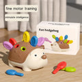Hedgehog Montessori sensory toy in colorful durable plastic for toddler fine motor skill development