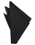 Premium satin herringbone pocket square folded elegantly for a men's tuxedo or tailored suit jacket
