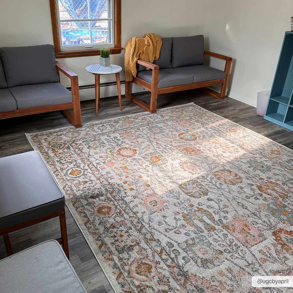 Herstmonceux traditional area rug featuring an intricate floral damask pattern in multicolor medium pile — view 2