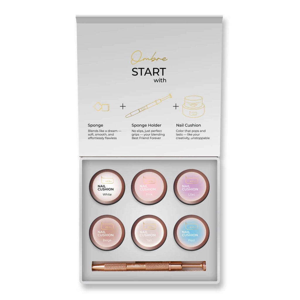 HEYLOVE - Nail Cushion Set White, 6pcs-2