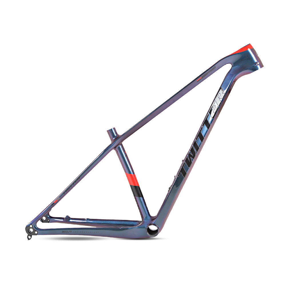 TWITTER WARRIOR Pro Carbon MTB Frame – T900 Mix, 29"/27.5", Thru axle  +Lever, Gloss+UV Decals-1