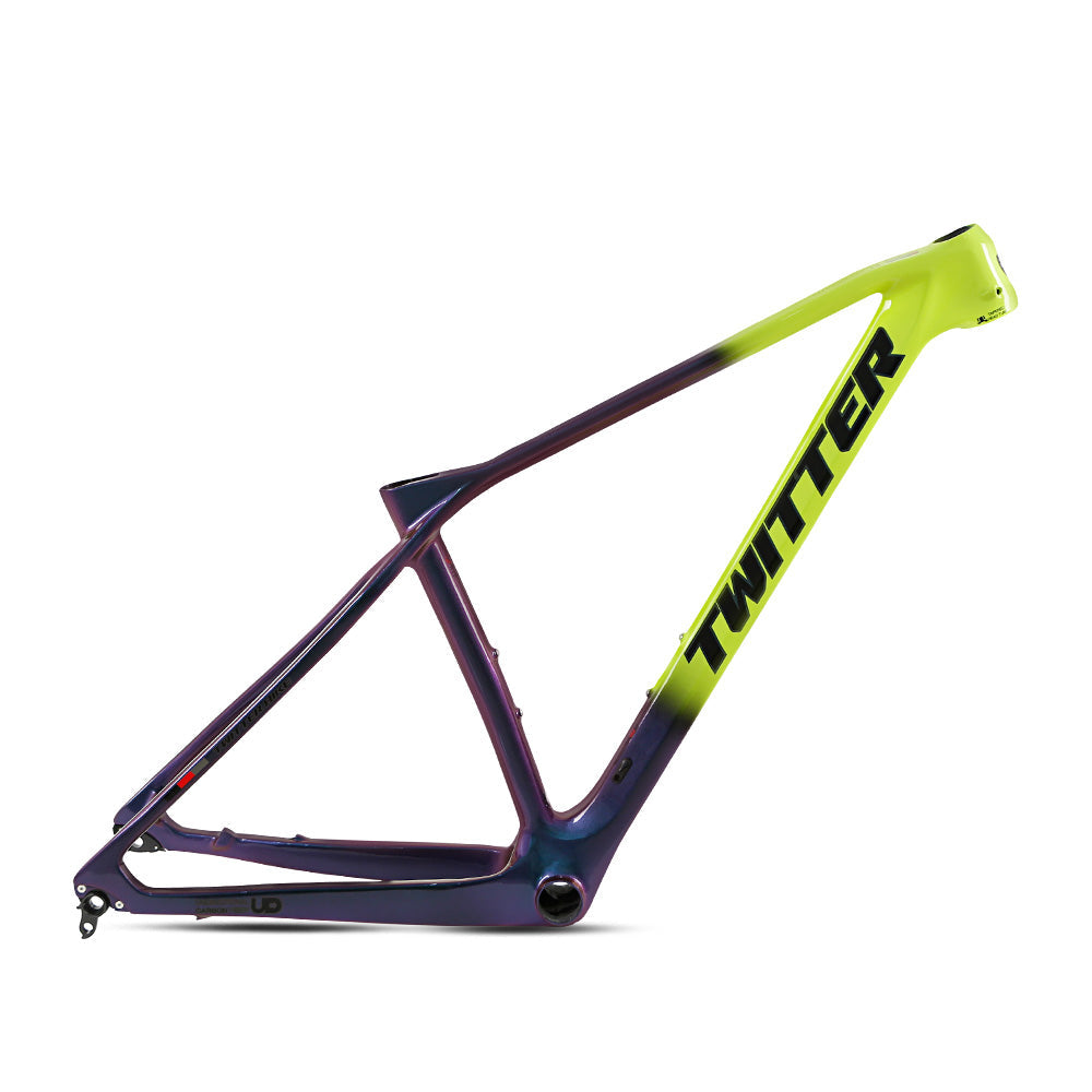 TWITTER PREDATOR Pro Carbon MTB Frame – T900 Mix, 29"/27.5", XC Racing,  Thru axle  +Lever-8