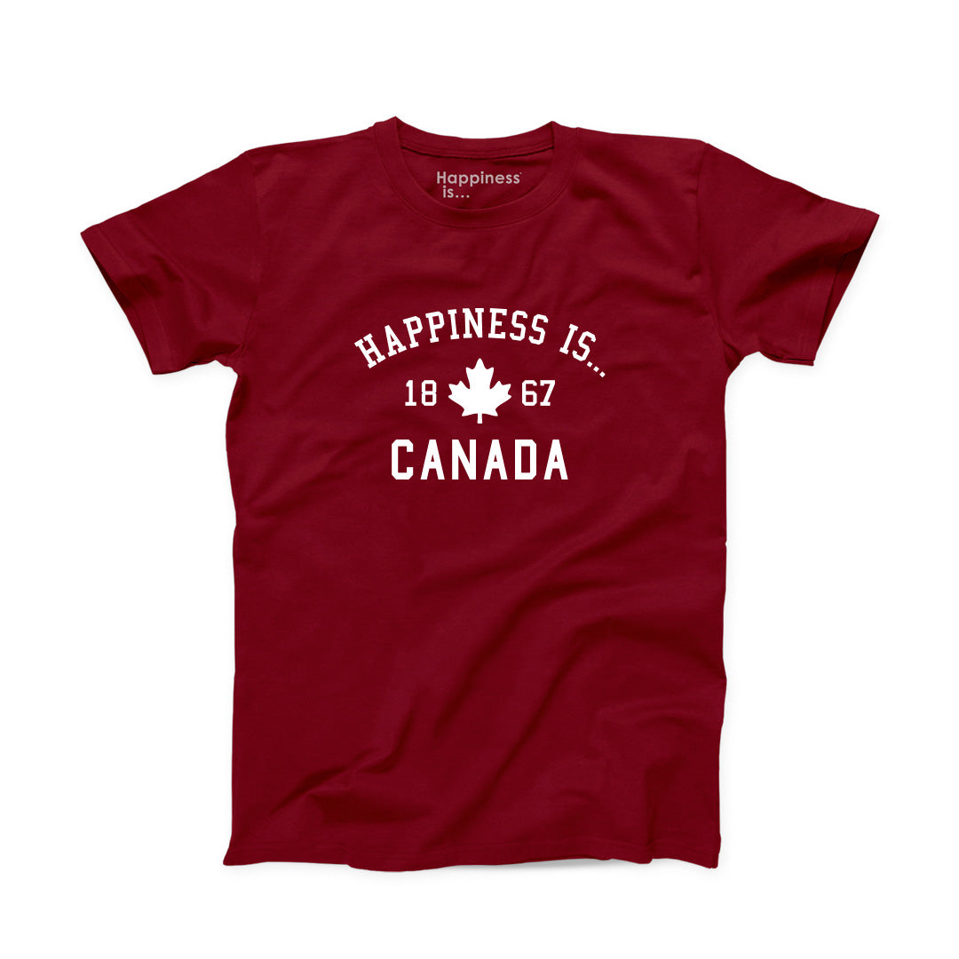 Youth Canada 1867 T-Shirt, Red-0