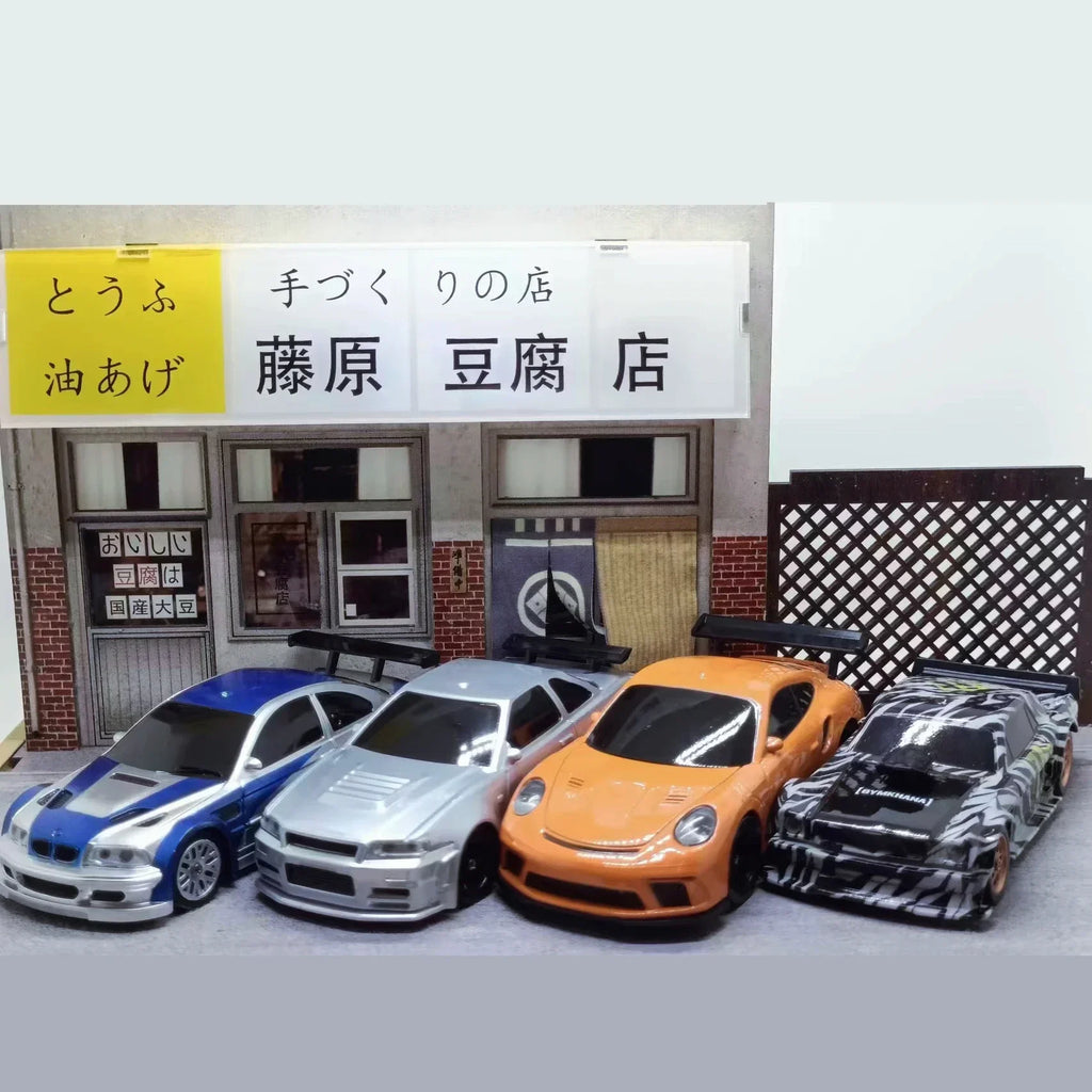 1/43 scale high-speed RC drift car in durable plastic and metal with remote controller — view 3