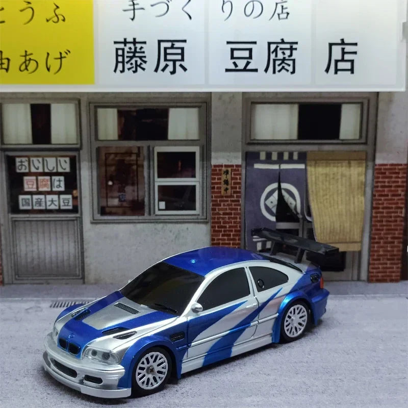 1/43 scale high-speed RC drift car in durable plastic and metal with remote controller — view 4